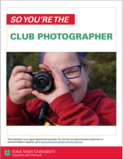 So You're the Club Photographer