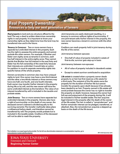 Real Property Ownership: Resources to help our next generation of ...