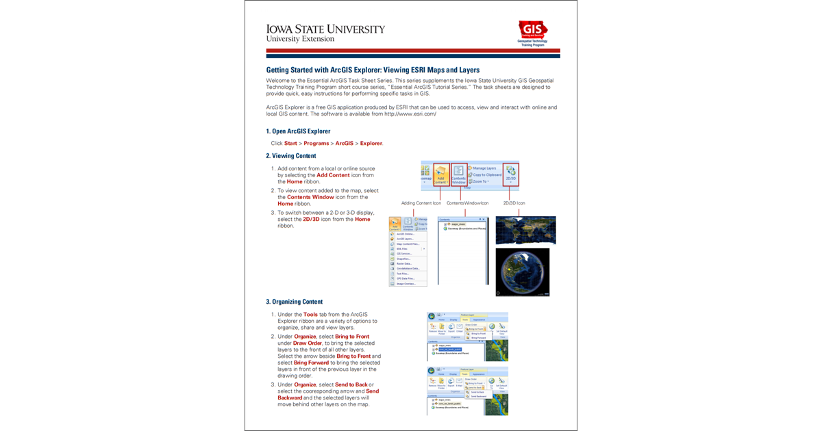 Getting Started With Arcgis Explorer Viewing Esri Maps And Layers