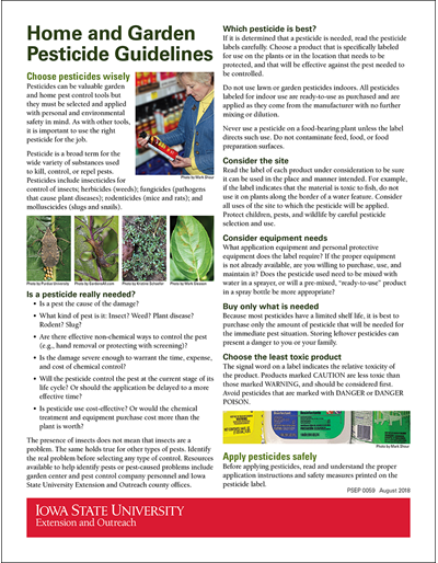 Home and Garden Pesticide Guidelines