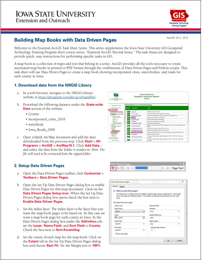 Building Map Books with Data Driven Pages