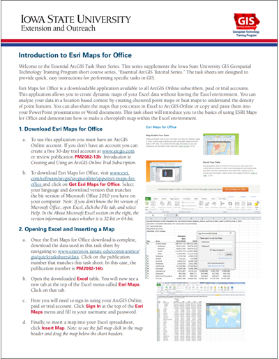 Introduction To Esri Maps For Office