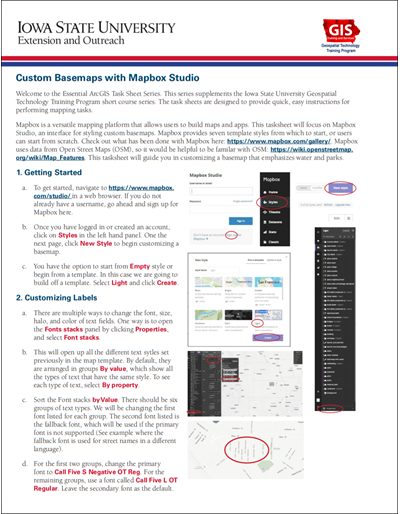 Custom Basemaps with Mapbox Studio