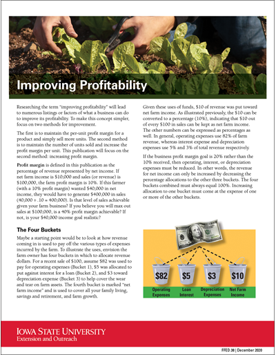 Improving Profitability