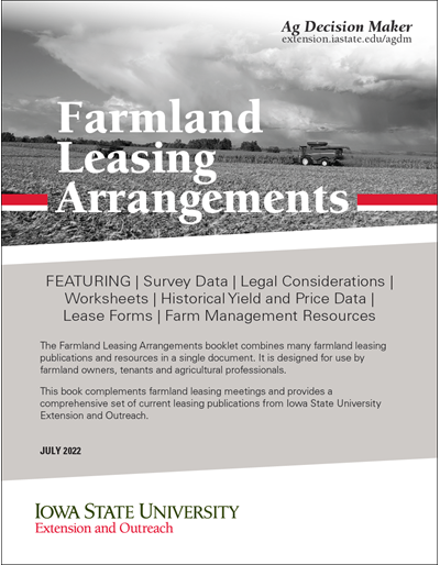 Farmland Leasing Arrangements booklet