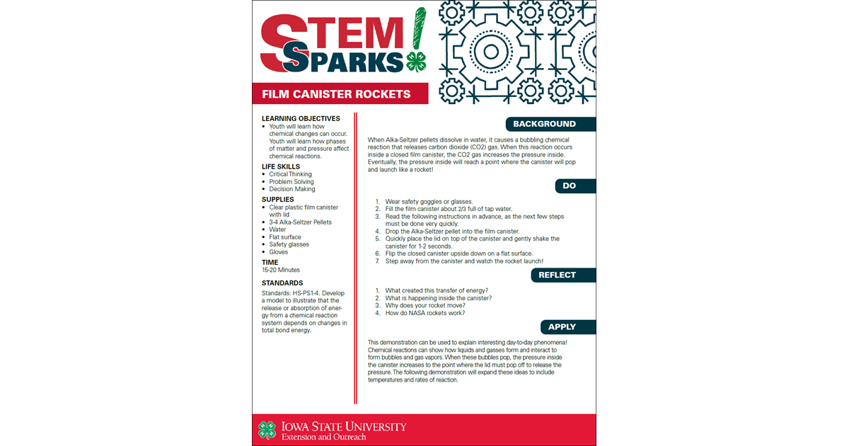 Film Canister Rockets Stem Sparks