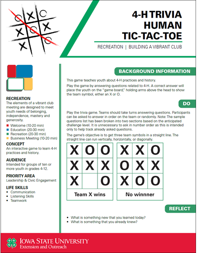 Human Tic-Tac-Toe