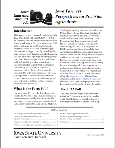 Iowa Farmers’ Perspectives on Precision Agriculture