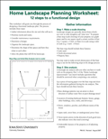 Home Landscape Planning Worksheet: 12 Steps to a Functional Design