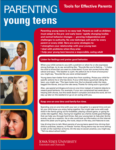 Parenting Young Teens: Effective Parenting