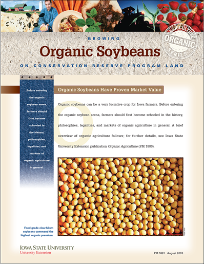 Growing Organic Soybeans on Conservation Reserve Program Land