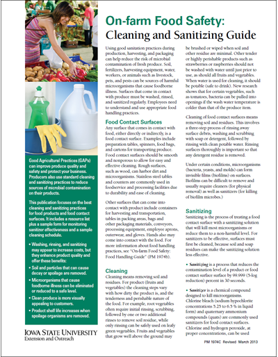 How Sanitizing Protects Your Food Safety